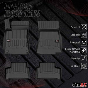Mercedes CLA Floor Mat - Omac - Proline Premium TPE - Black - 2019 Mercedes CLA Floor Mat - Omac - Proline Premium TPE - Black - 2019